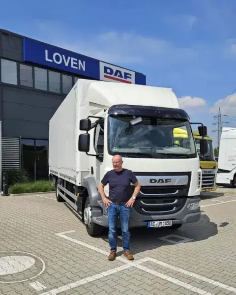 Ausgelieferter LKW DAF LF 290 FA an Udo Johnen Transporte