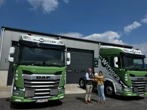 Afgeleverde truck DAF XF 480 FT ADR voor Withofs Vervoerbedrijf NV
