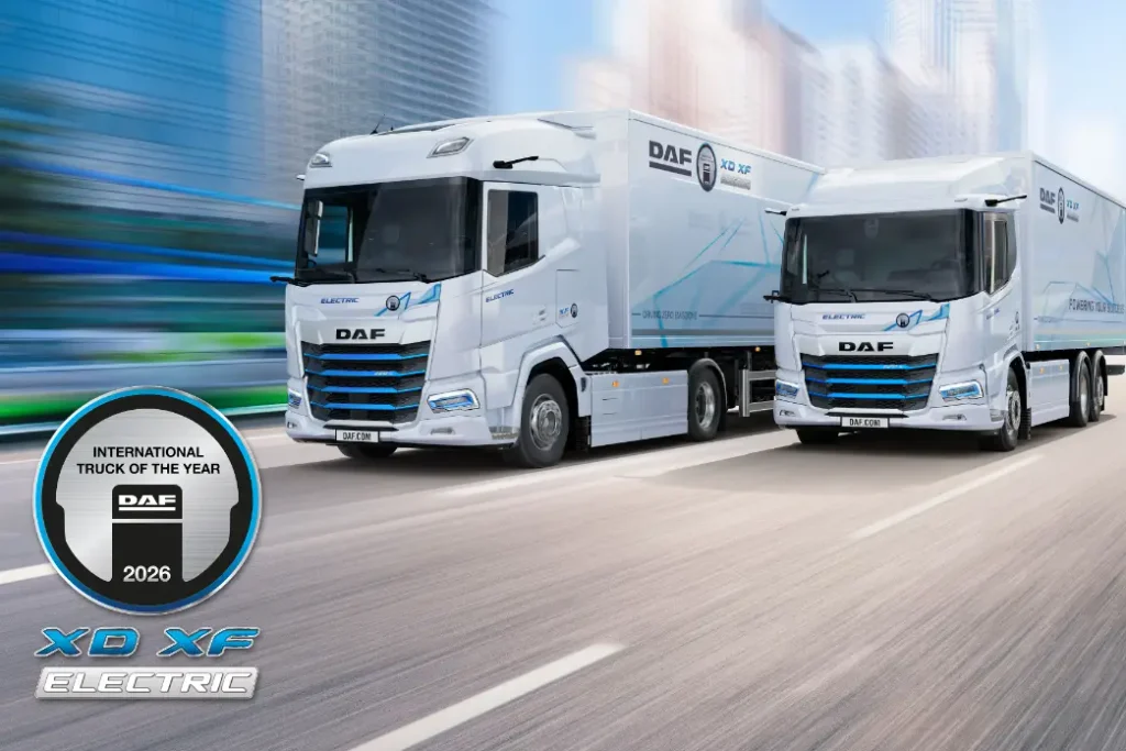 DAF XD und XF Electric zum International Truck of the Year 2026 gewählt