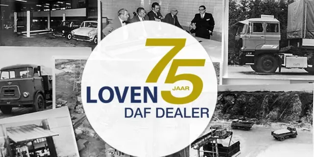Meilenstein für Loven: 75 Jahre offizieller Partner von DAF Trucks